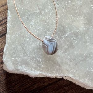 Soulku botswana agate 16” necklace